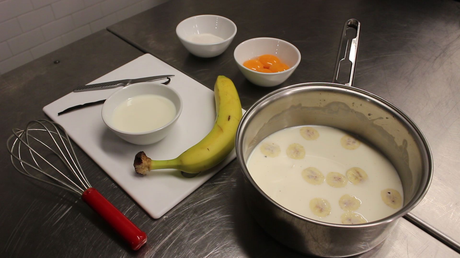 Los ingredientes de la creme brulee