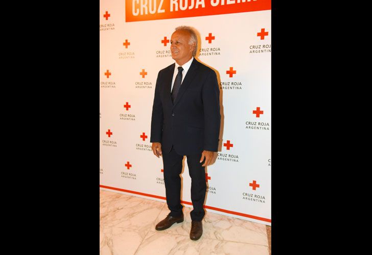 Miguel del Sel en el festejo por el aniversario de la Cruz Roja