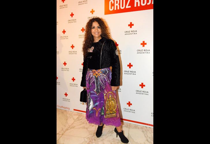 Patricia Sosa en el festejo por el aniversario de la Cruz Roja