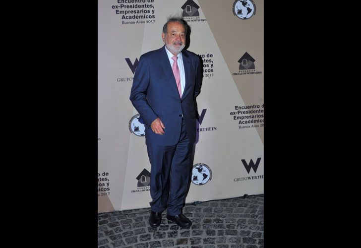 Carlos Slim en el cóctel en el Museo de Arte Decorativo que se organizó en el marco de laon XXIII