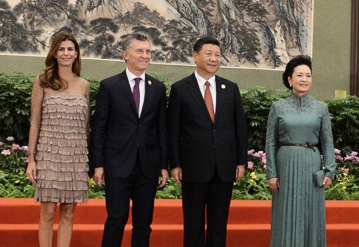 Mauricio Macri y Juliana Awada junto a Xi Jimping y su esposa.