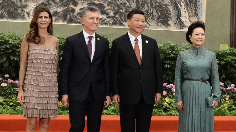 Mauricio Macri y Juliana Awada junto a Xi Jimping y su esposa.