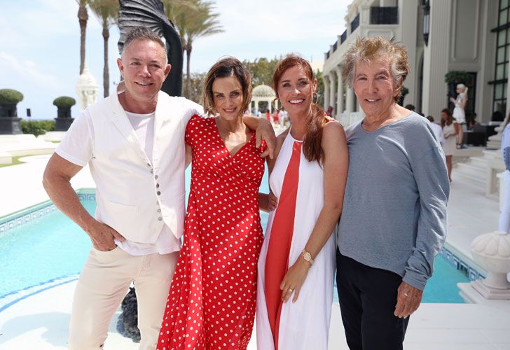 Shareef Malnik, Gabrielle Anwar, Nancy y Al Malnik en el evento de Make a Wish