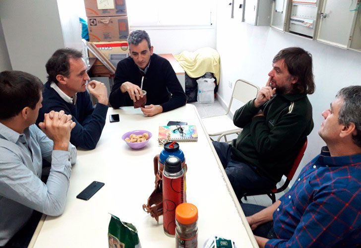 Florencio Randazzo junto al padre Pepe