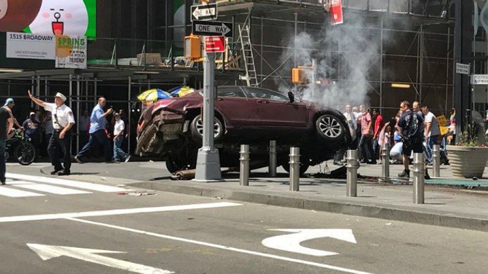 Estados Unidos: atropellaron a 10 personas en Times Square