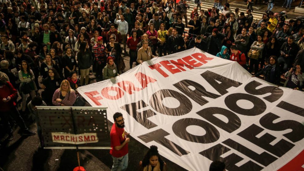 Los brasileños se volcaron a las calles para pedir la renuncia de Michel Temer