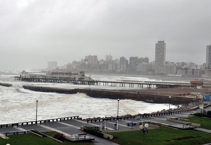 Temporal en Mar del Plata