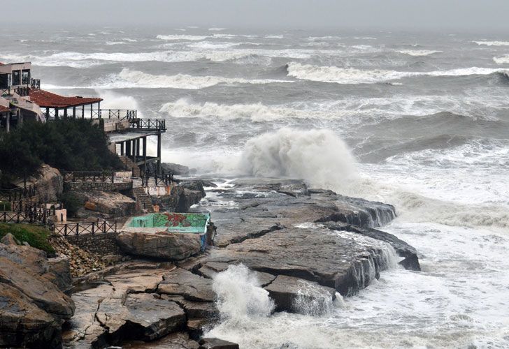 Temporal en Mar del Plata