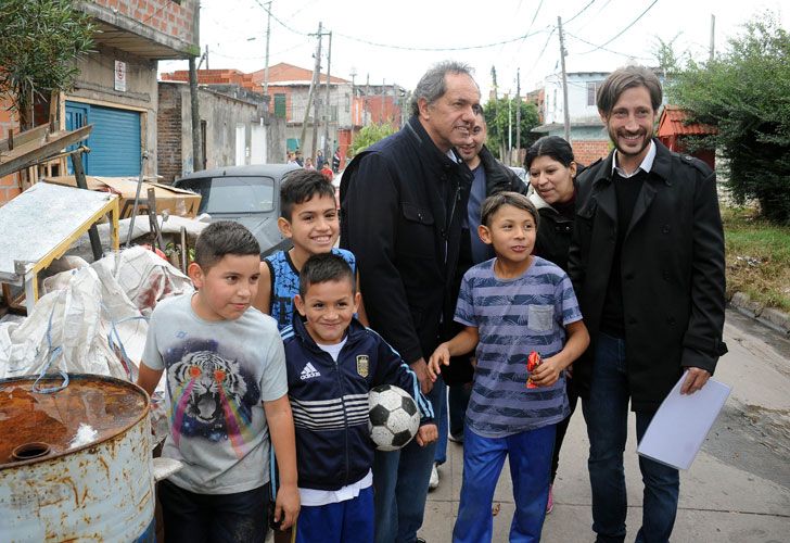 Daniel Scioli en San Martín