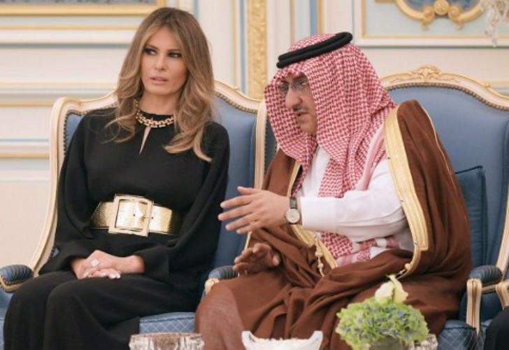 Donald Trump y su esposa Melania Trump en Arabia Saudita.