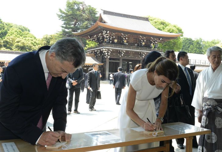 Macri y Awada en su último día en Tokio.