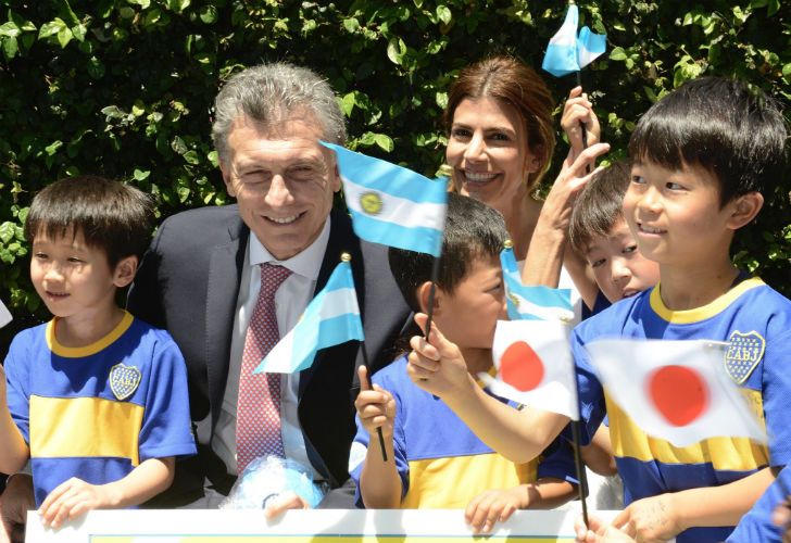 Macri y Awada en su último día en Tokio.