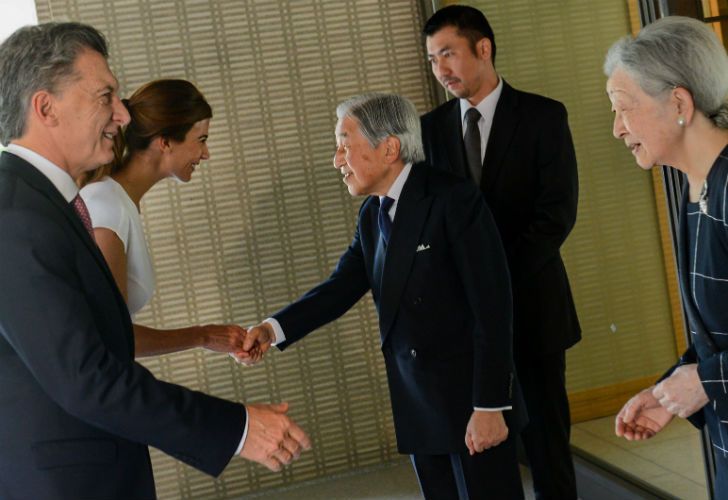 Macri y Awada en su último día en Tokio.