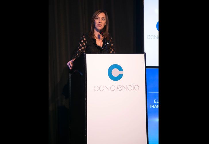 María Eugenia Vidal en la Gala de Conciencia.