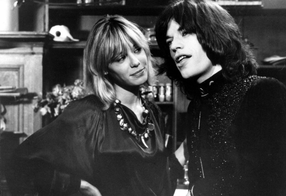 Anita Pallenberg y Mick Jagger