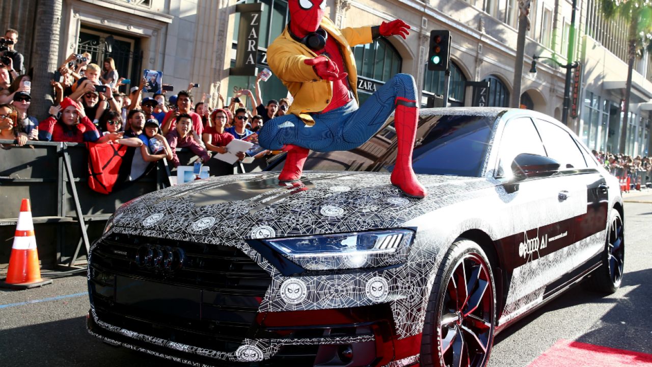 Parabrisas | Audi A8, invitado especial en la presentación de Spider-Man:  De regreso a casa