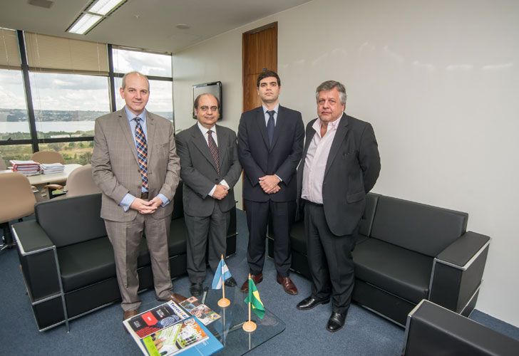 Fiscales argentinos se reunieron con el vice procurador general, José Bonifacio Borges de Andrada, en Brasilia.