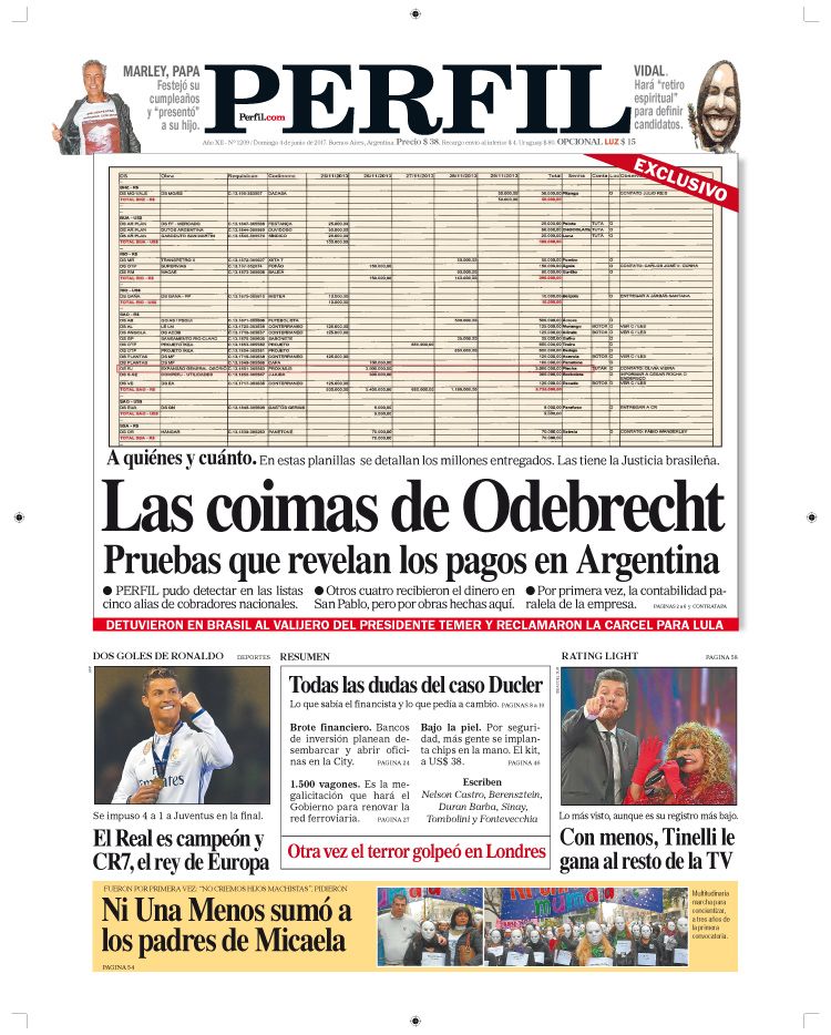 Portada domingo edición impresa.