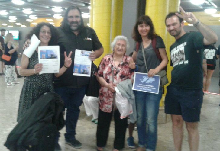 Baradel en el aeropuerto de Ginegra