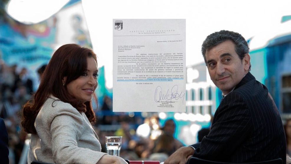 Cristina Fernández de Kirchner y Florencio Randazzo