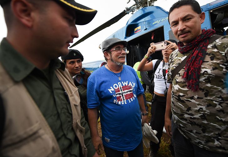 Timochenko participó de la entrega de armas de las FARC a la ONU