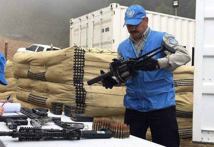 La ONU recepcionó más de 7000 arma de las FARC