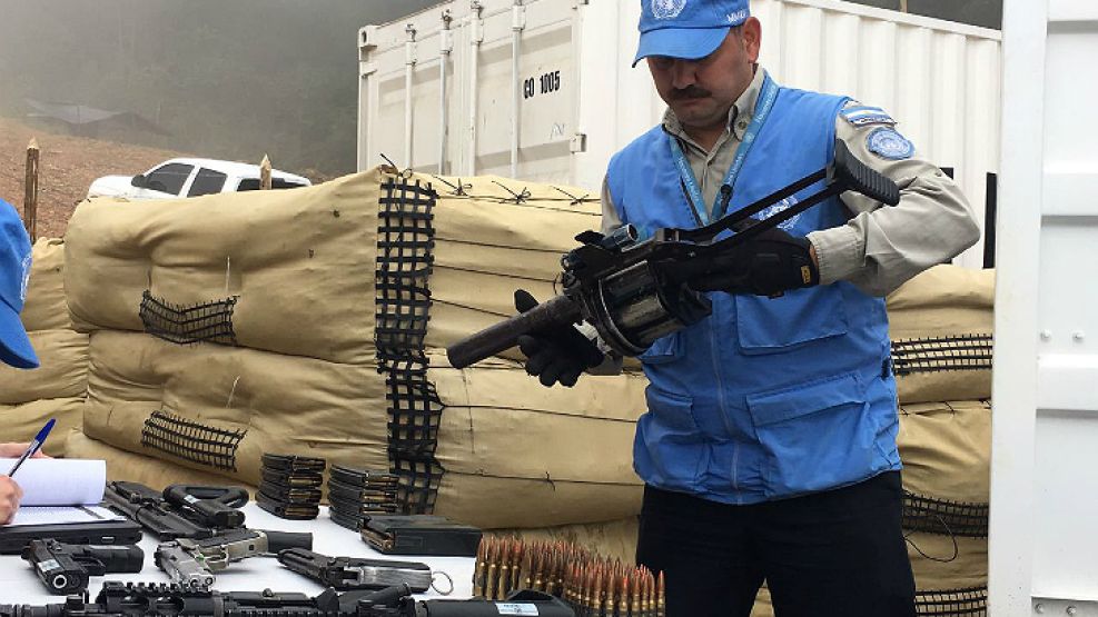 La ONU recepcionó más de 7000 arma de las FARC