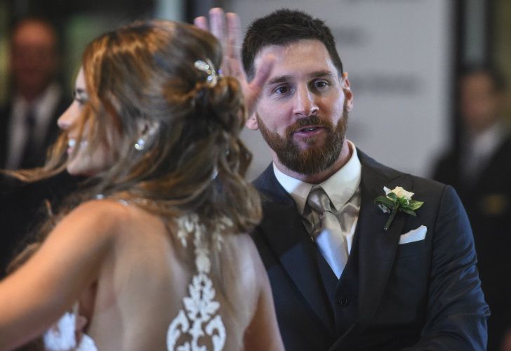 La alegría de los novios luego de la ceremonia estaba a la vista.