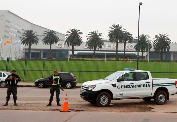 Fuerte operativo de seguridad en la boda de Messi