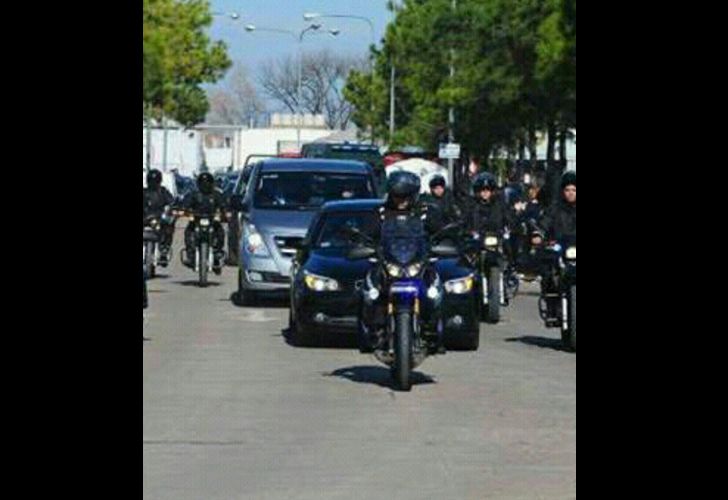 Policias en el casamiento de Messi