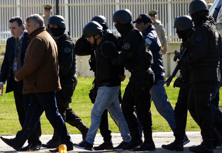 Policias en el casamiento de Messi