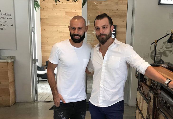 Javier Mascherano con Charly Porcheto de Urbanica.