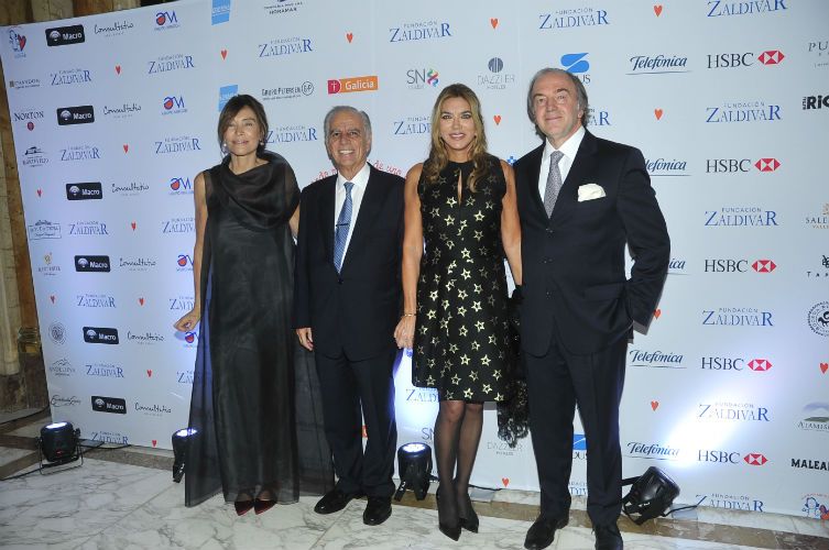 Estela Zaldívar, Alejandro y Bettina Bulgheroni y Roberto Zaldívar