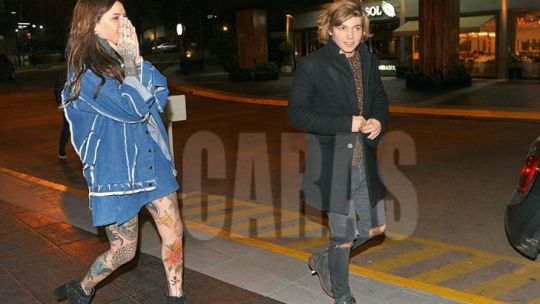 Franco Masini y Candelari Tinelli afianzan su amor.