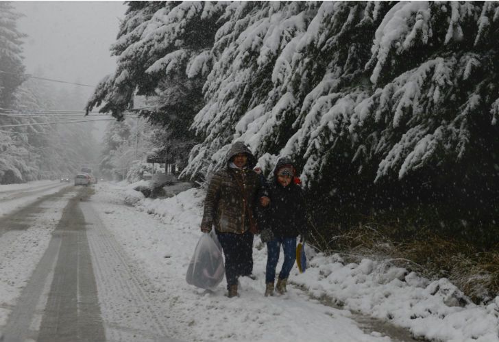 Bariloche durante su día más frío de la historia.