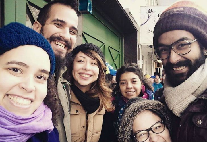 Cientos de venezolanos fueron a votar en Buenos Aires.