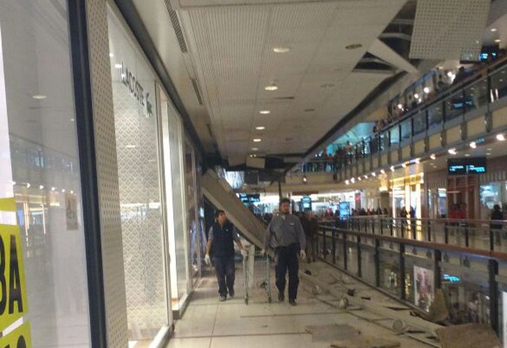 Así quedó el techo del Abasto