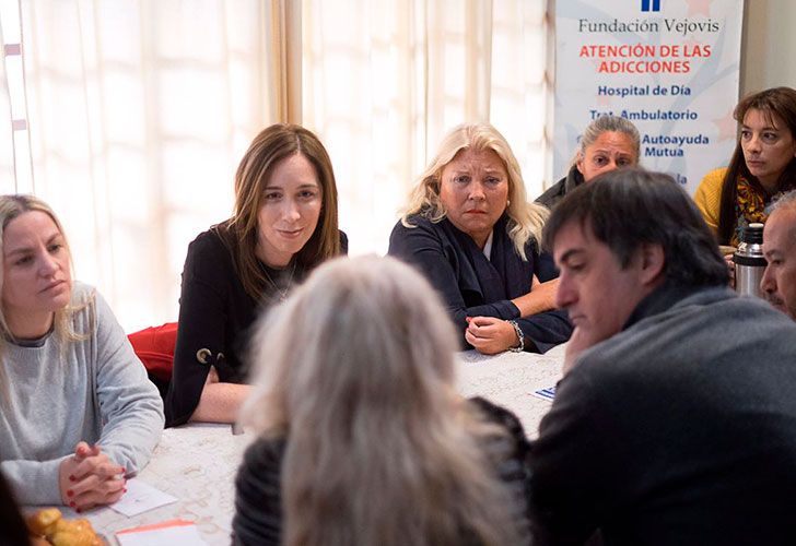 Maria Eugenia Vidal y Elisa Carrio