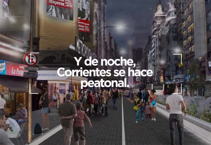 El spot del gobierno porteño que promete cambios en la Avenida Corrientes