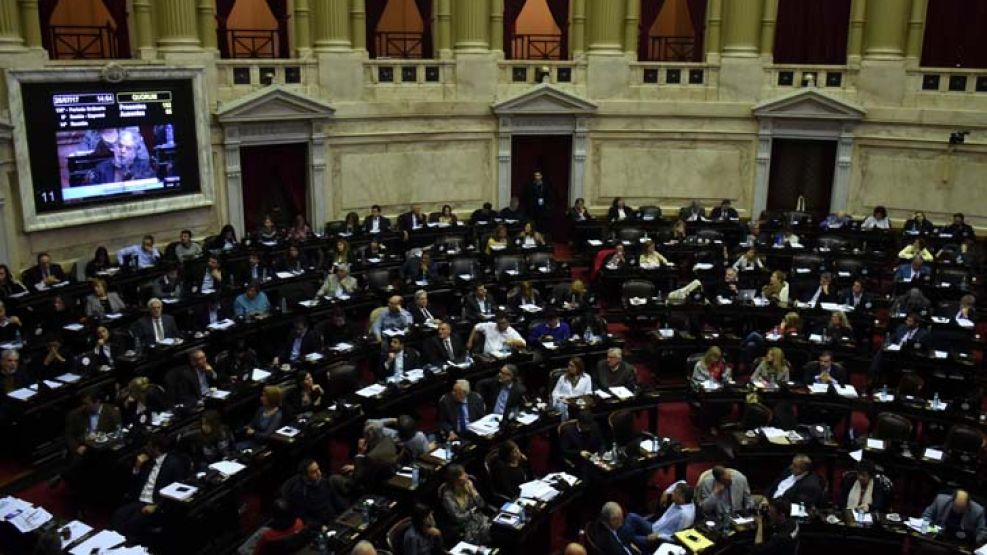 Sesión de la Cámara de Diputados en la que se debate la expulsión de Julio De Vido