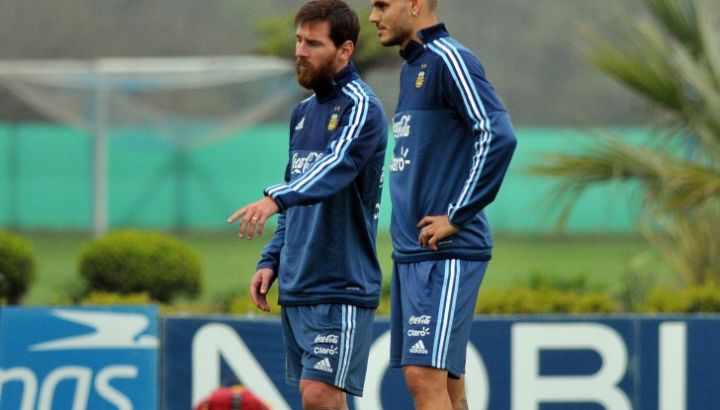 Lionel Messi y Mauro Icardi