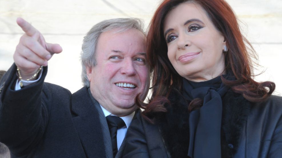 Otros tiempos. Daniel Peralta, cuando era gobernador de Santa Cruz, junto a la expresidenta Cristina Fernández de Kirchner.