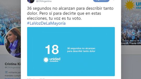 140 caracteres. La ex presidenta, con tuits y GIFs.