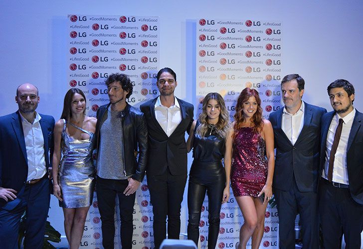 Los famosos dijeron presente en el evento #GoodMoments: Pampita, Pico Mónaco, Natalie Pérez, Stephanie Demner, junto con ejecutivos de LG.