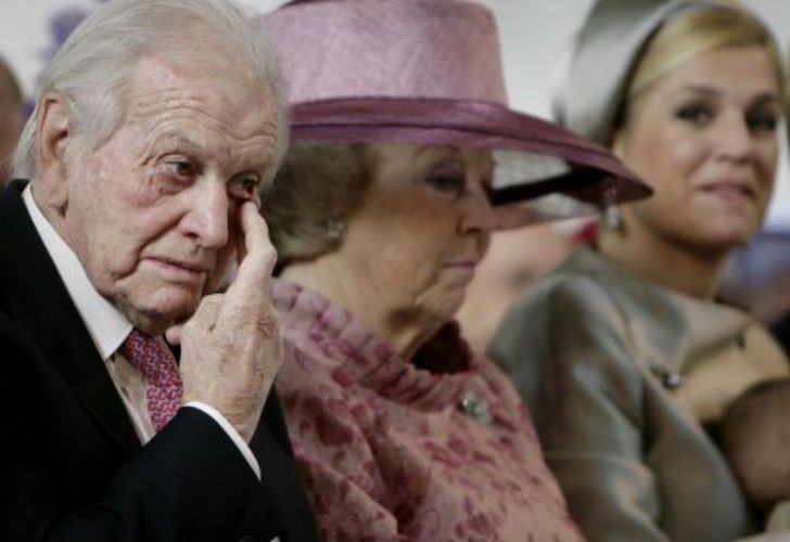 Zorreguieta, la reina Beatriz y Máxima, durante el bautismo de una de las princesas de Holanda.