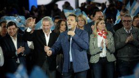 Sergio Massa en el cierre de campaña.