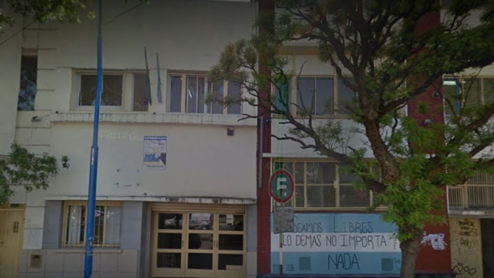 La escuela 23 de Mar del Plata, donde ocurrió el incidente