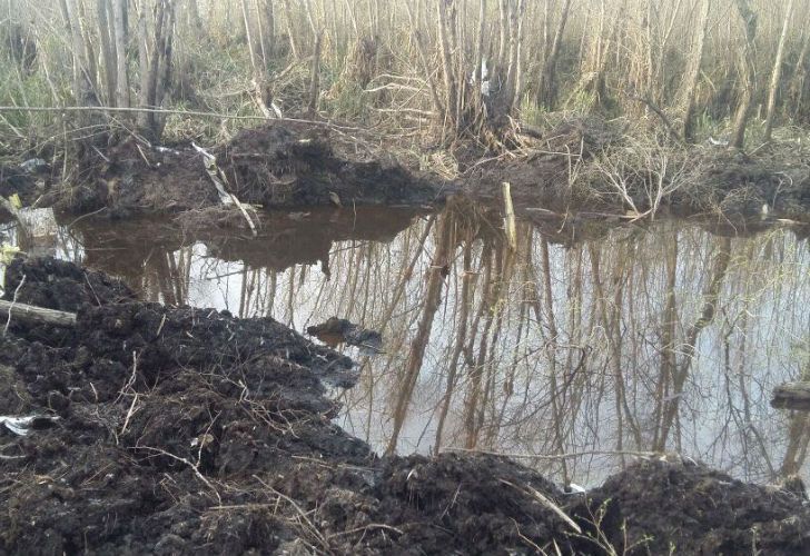 Los restos de la avioneta hallada en el Paraná. 