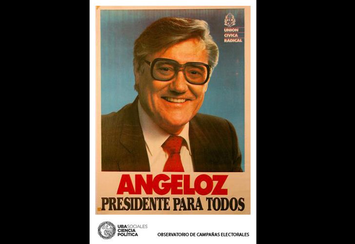 Algunos afiches de la campaña presidencial de Eduardo Angeloz