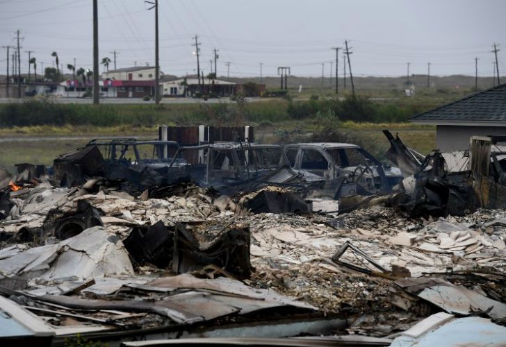 Los efectos del huracán Harvey.